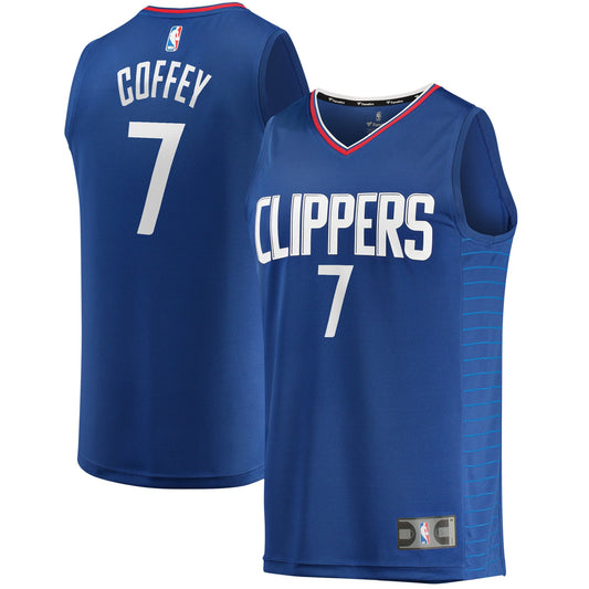 Amir Coffey LA Clippers Fanatics Branded Youth Fast Break Player Jersey - Icon Edition - Royal