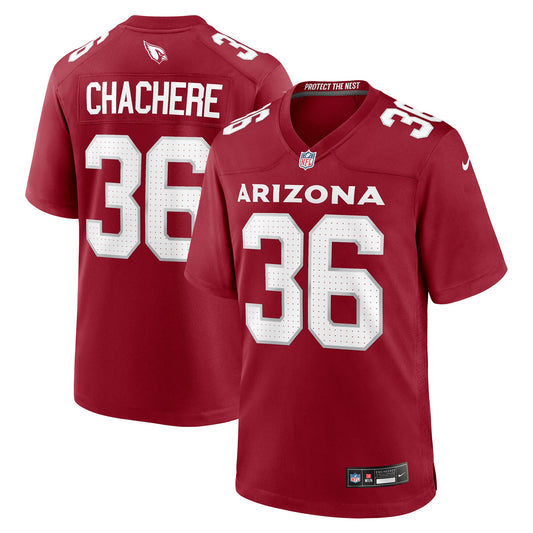 Andre Chachere Arizona Cardinals Nike Team Game Jersey - Cardinal
