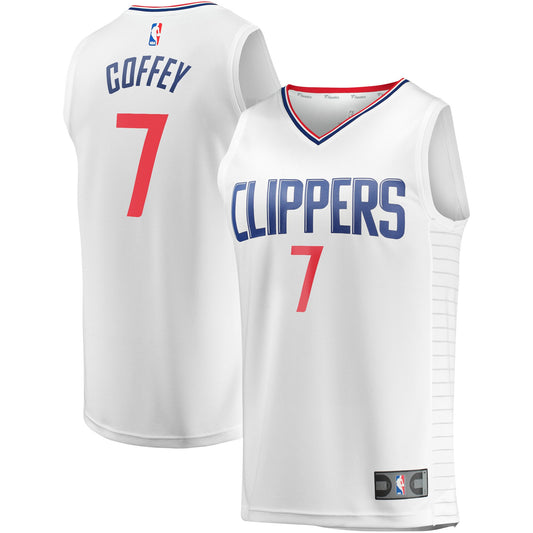 Amir Coffey LA Clippers Fanatics Branded Fast Break Player Jersey - Association Edition - White